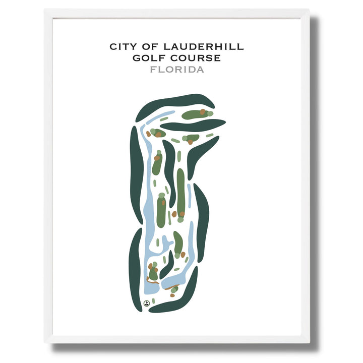 City Of Lauderhill Golf Course, Florida - Printed Golf Courses