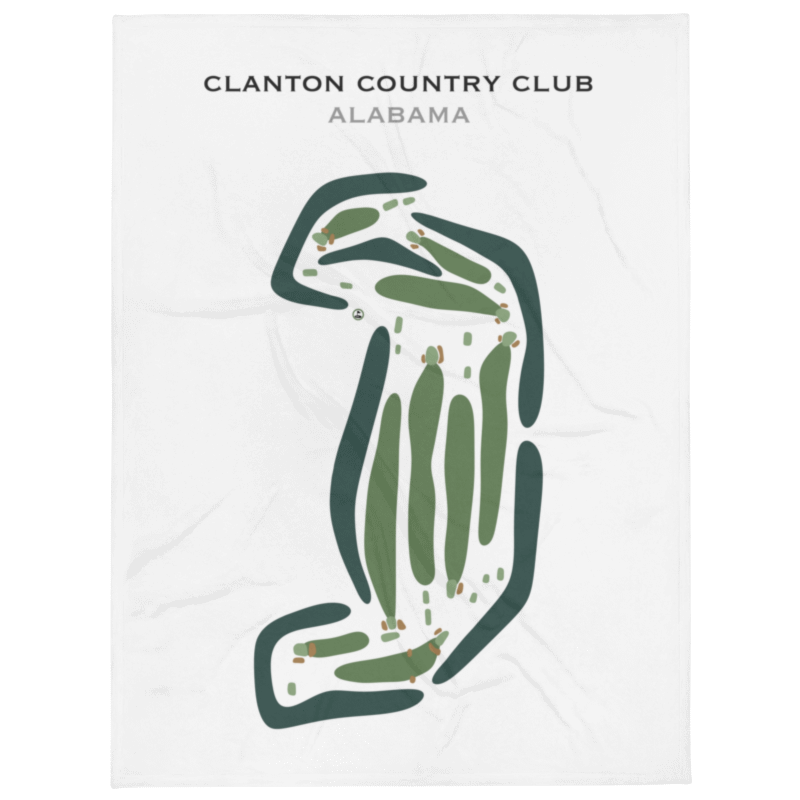 Clanton Country Club, Alabama - Printed Golf Courses