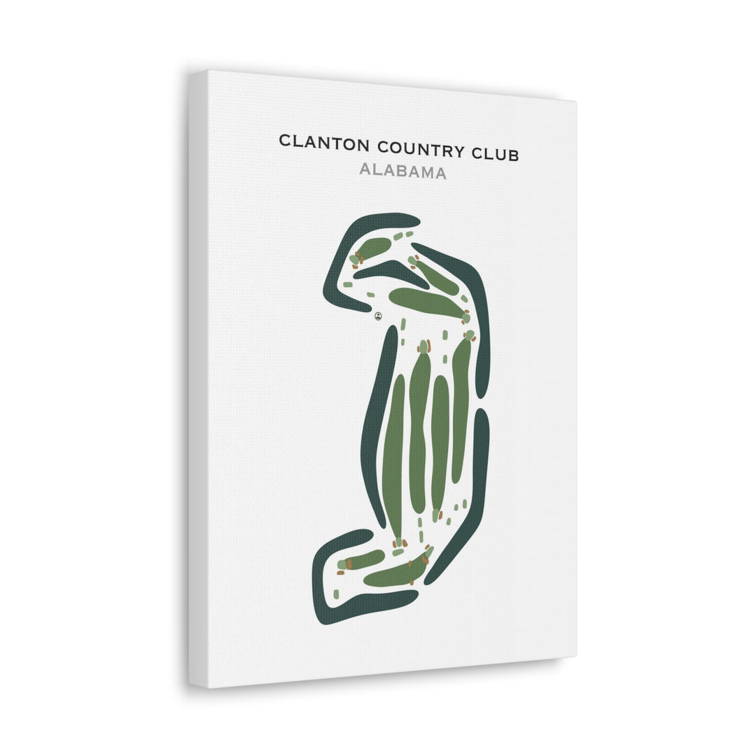 Clanton Country Club, Alabama - Printed Golf Courses