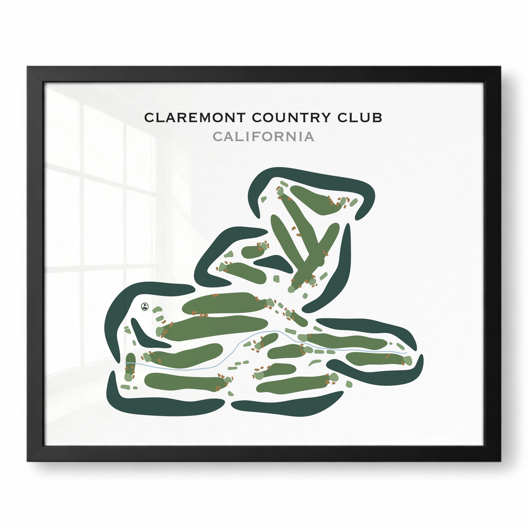 Claremont Country Club, California - Printed Golf Courses