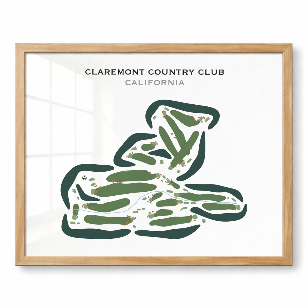 Claremont Country Club, California - Printed Golf Courses