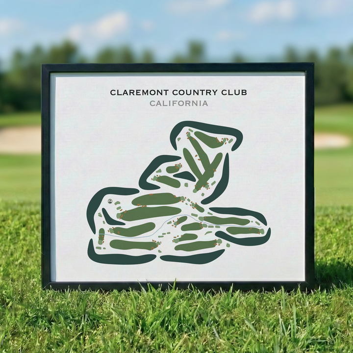 Claremont Country Club, California - Printed Golf Courses