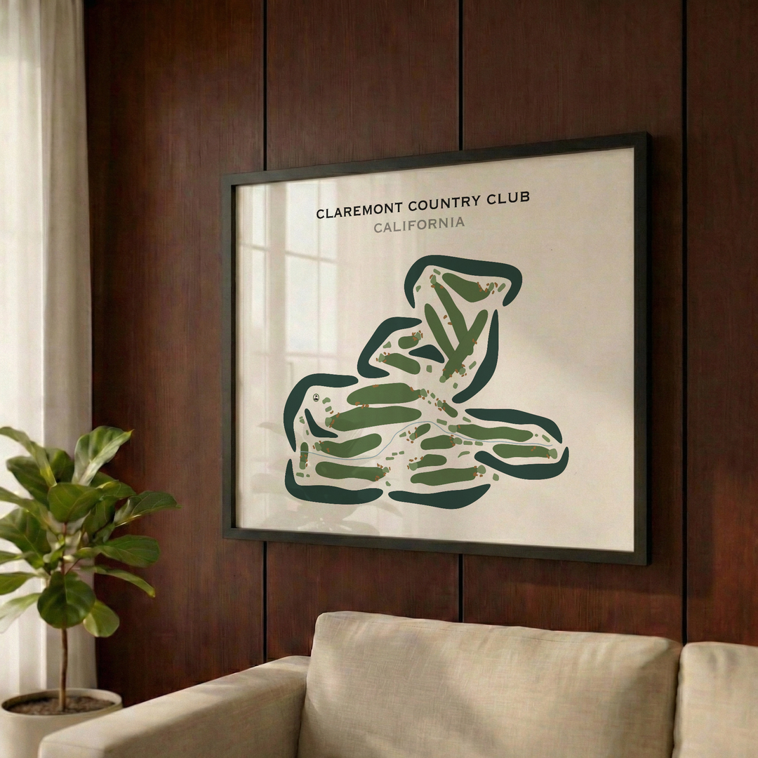 Claremont Country Club, California - Printed Golf Courses