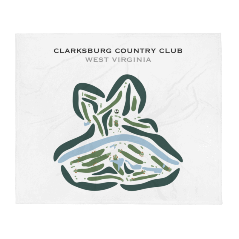 Clarksburg Country Club, West Virginia - Printed Golf Courses