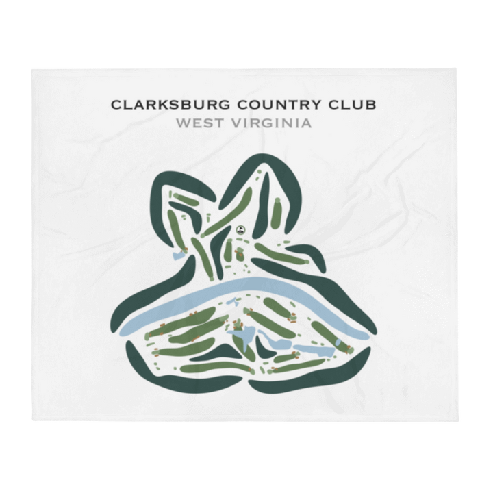 Clarksburg Country Club, West Virginia - Printed Golf Courses