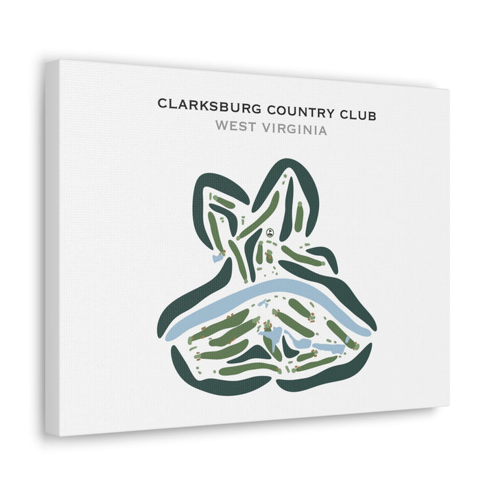 Clarksburg Country Club, West Virginia - Printed Golf Courses
