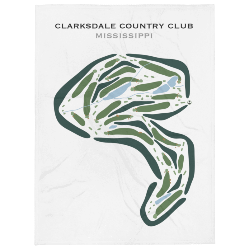 Clarksdale Country Club, Mississippi - Printed Golf Courses