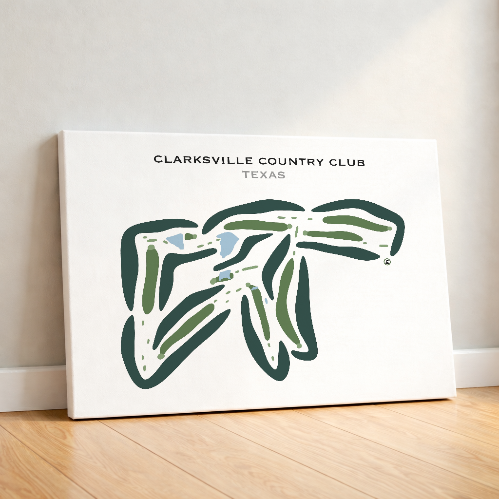 Clarksville Country Club, Texas - Printed Golf Courses