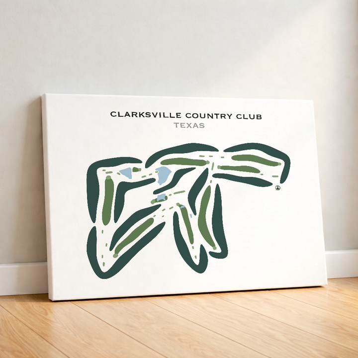 Clarksville Country Club, Texas - Printed Golf Courses