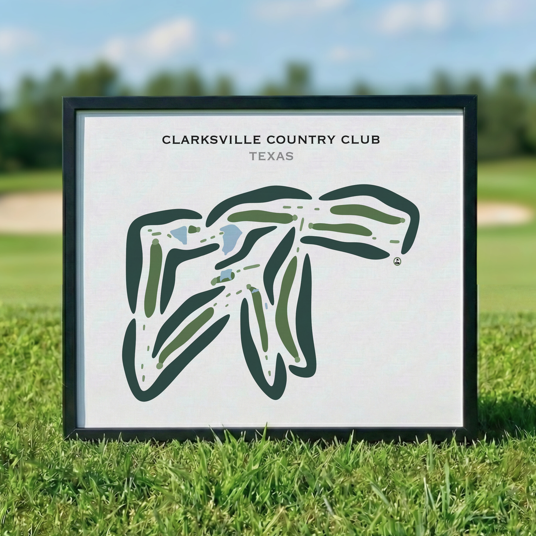Clarksville Country Club, Texas - Printed Golf Courses