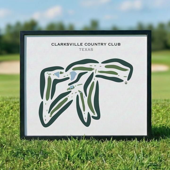 Clarksville Country Club, Texas - Printed Golf Courses