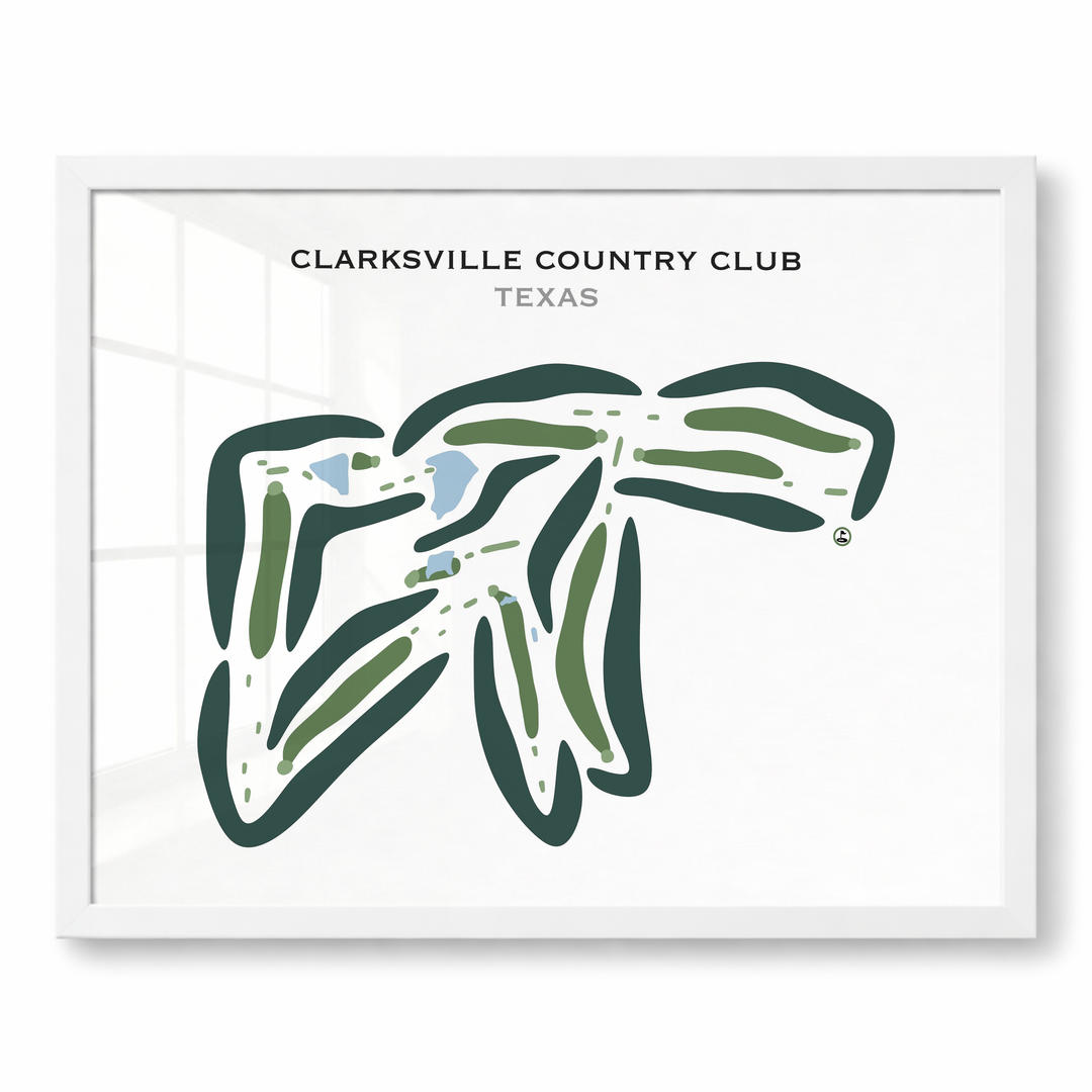 Clarksville Country Club, Texas - Printed Golf Courses