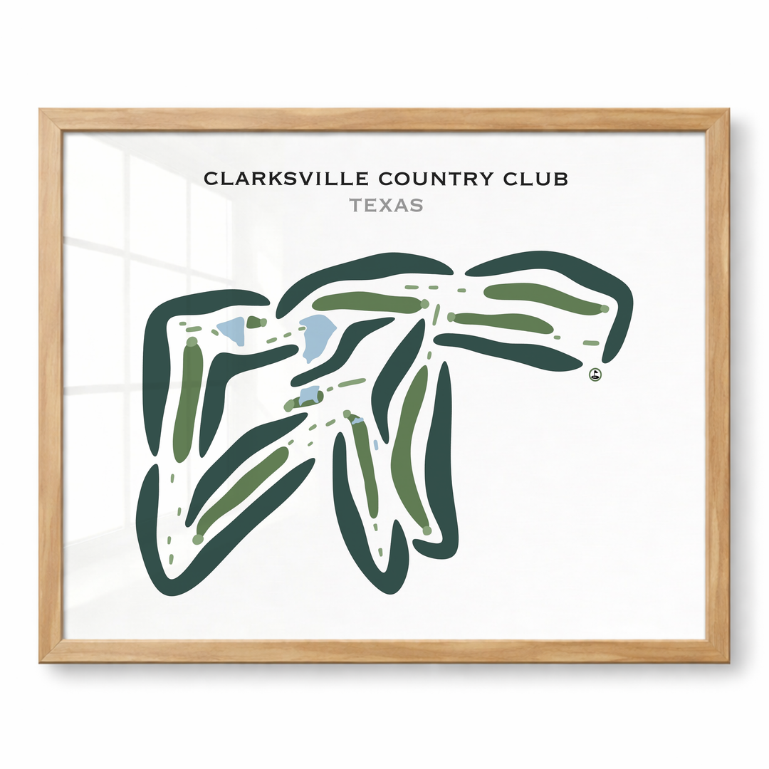 Clarksville Country Club, Texas - Printed Golf Courses