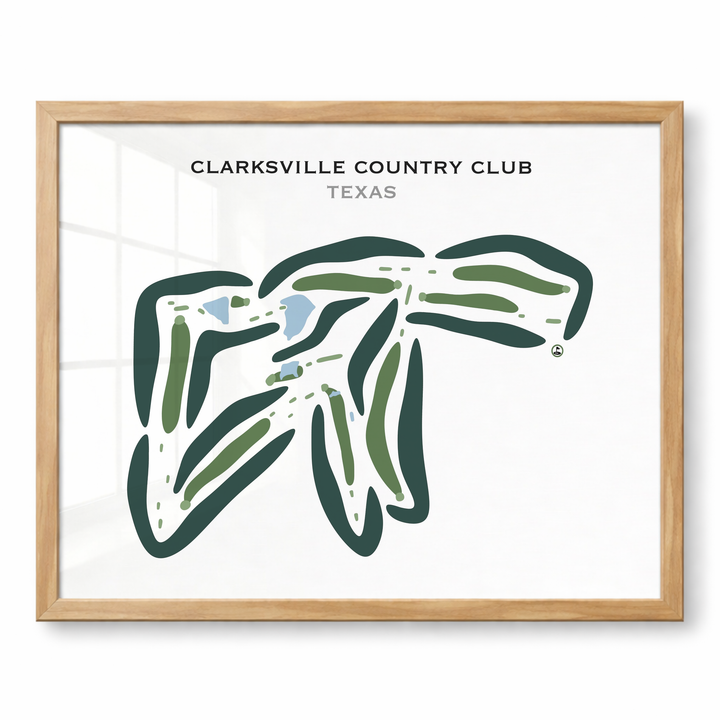 Clarksville Country Club, Texas - Printed Golf Courses