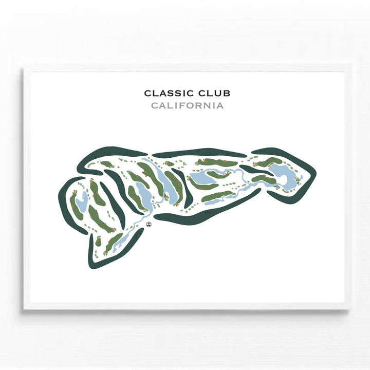 Classic Club, California - Printed Golf Courses