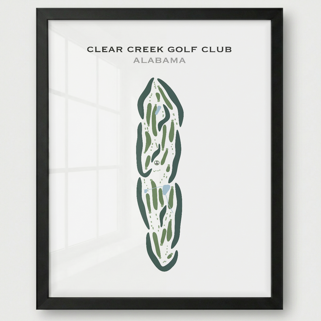 Clear Creek Golf Club, Alabama - Printed Golf Courses