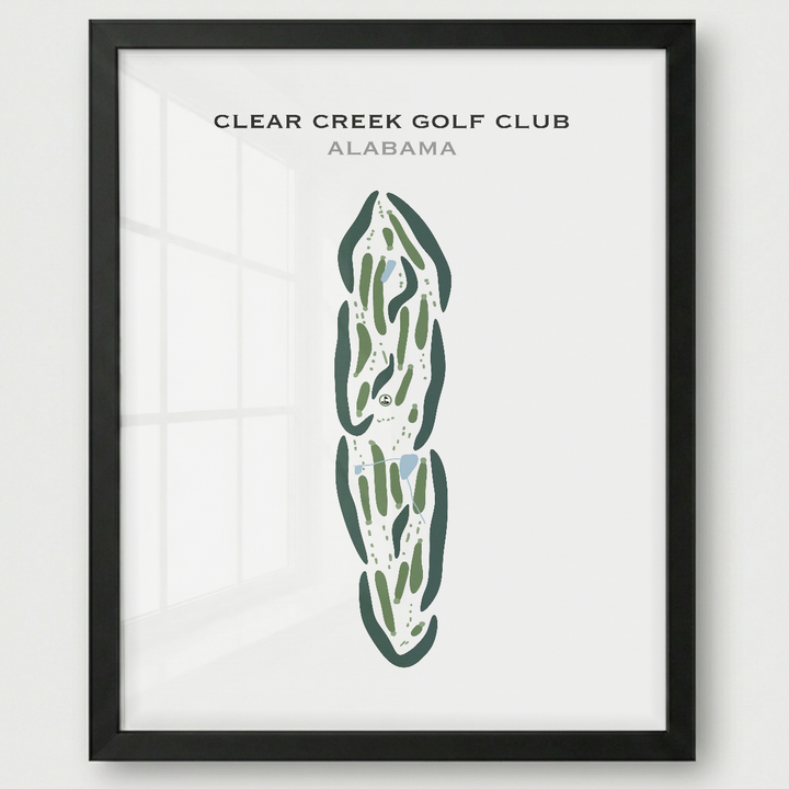 Clear Creek Golf Club, Alabama - Printed Golf Courses