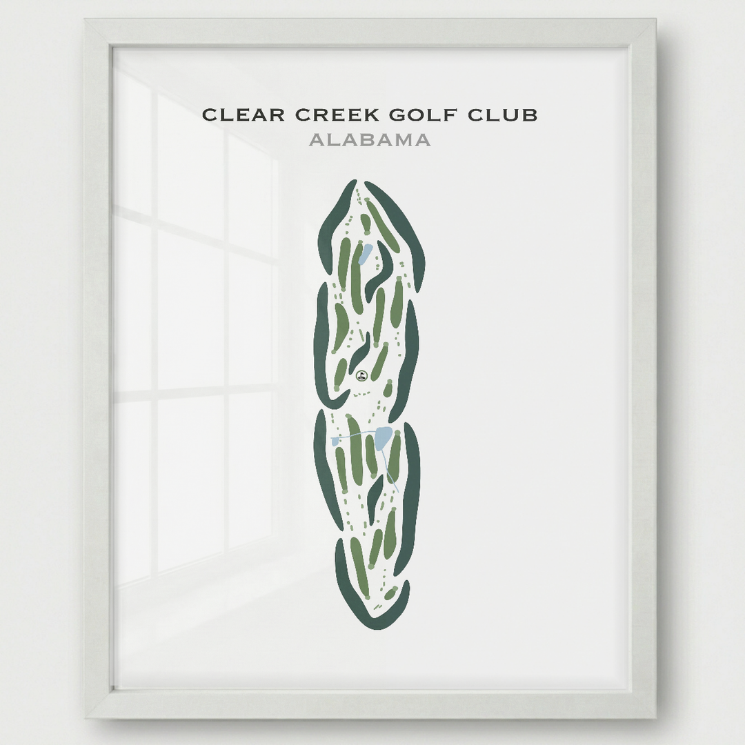 Clear Creek Golf Club, Alabama - Printed Golf Courses