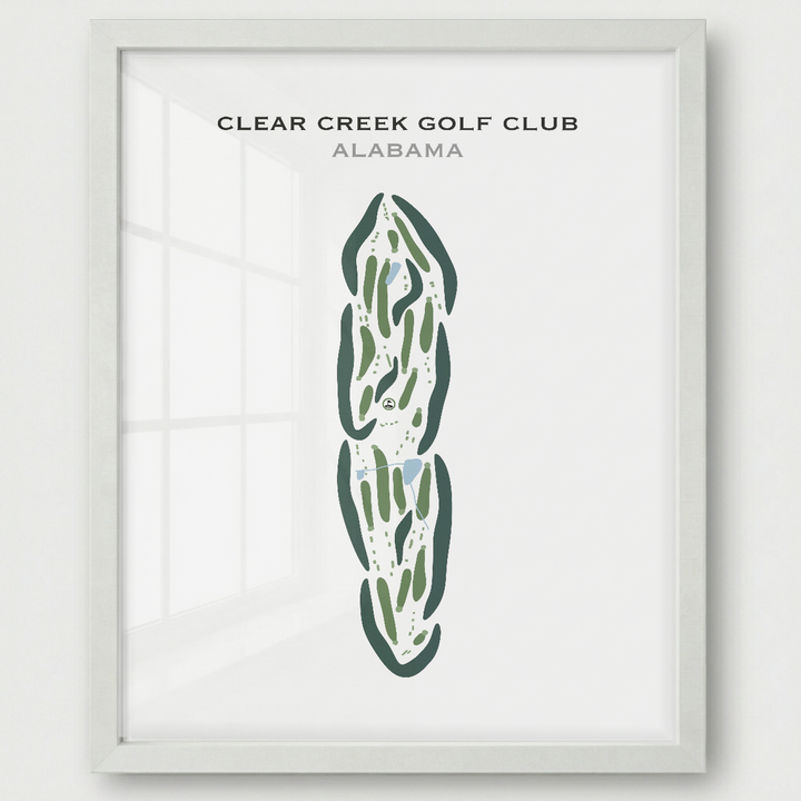 Clear Creek Golf Club, Alabama - Printed Golf Courses