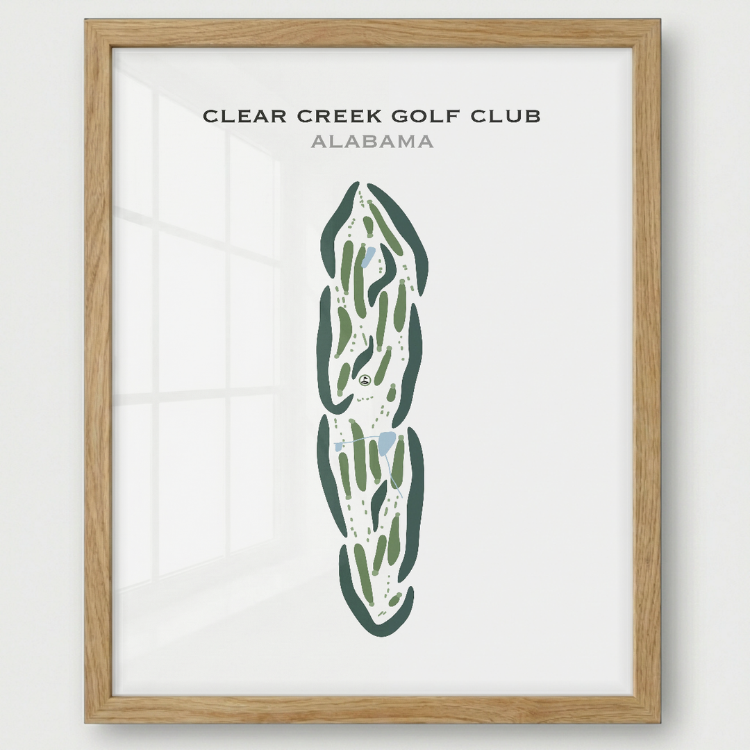 Clear Creek Golf Club, Alabama - Printed Golf Courses