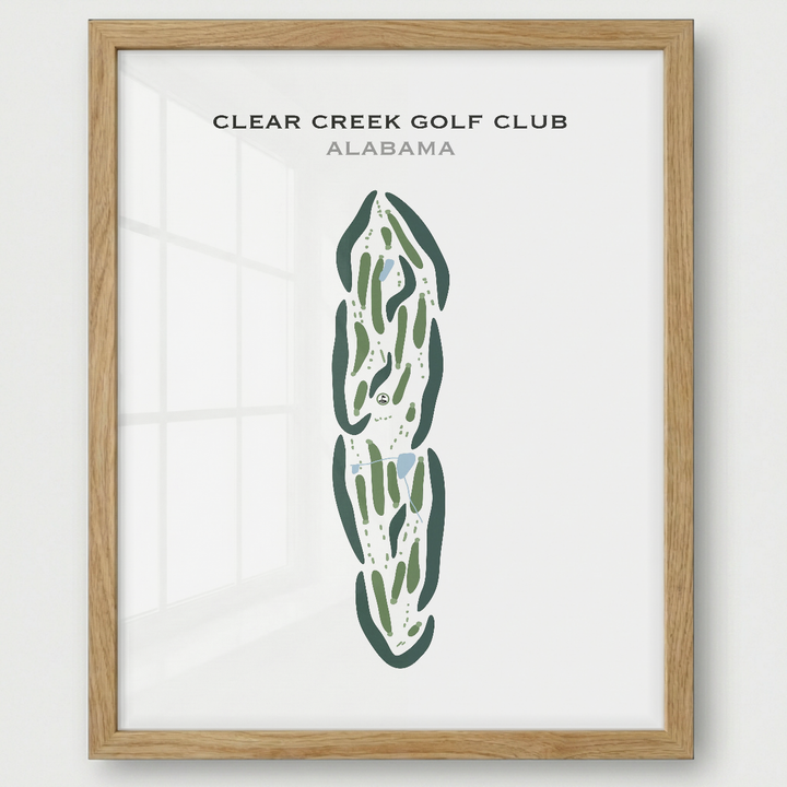 Clear Creek Golf Club, Alabama - Printed Golf Courses