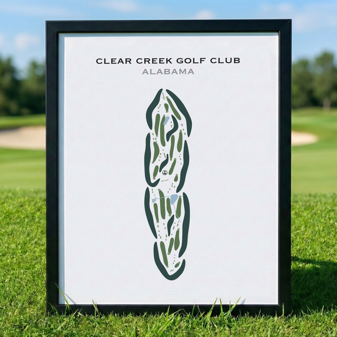 Clear Creek Golf Club, Alabama - Printed Golf Courses