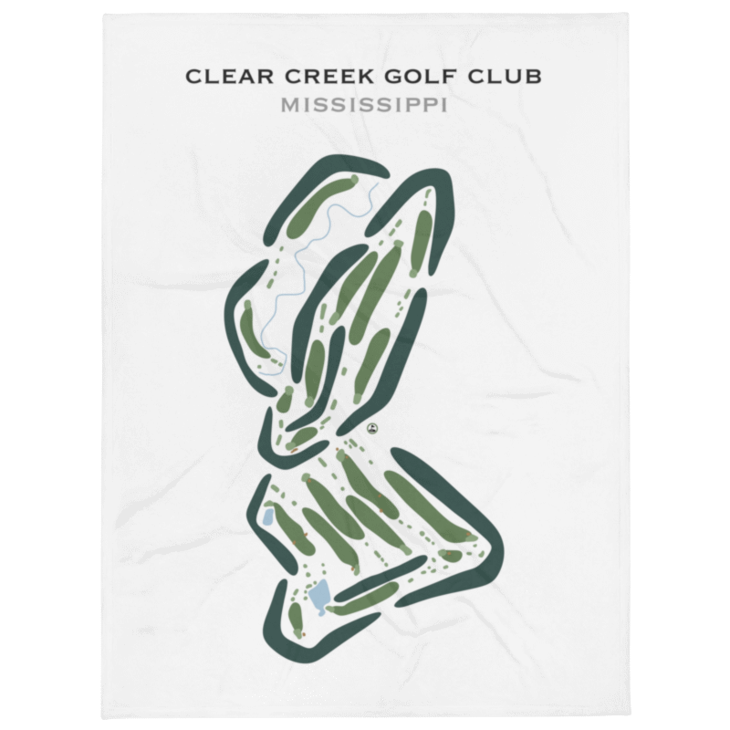 Clear Creek Golf Club, Mississippi - Printed Golf Courses