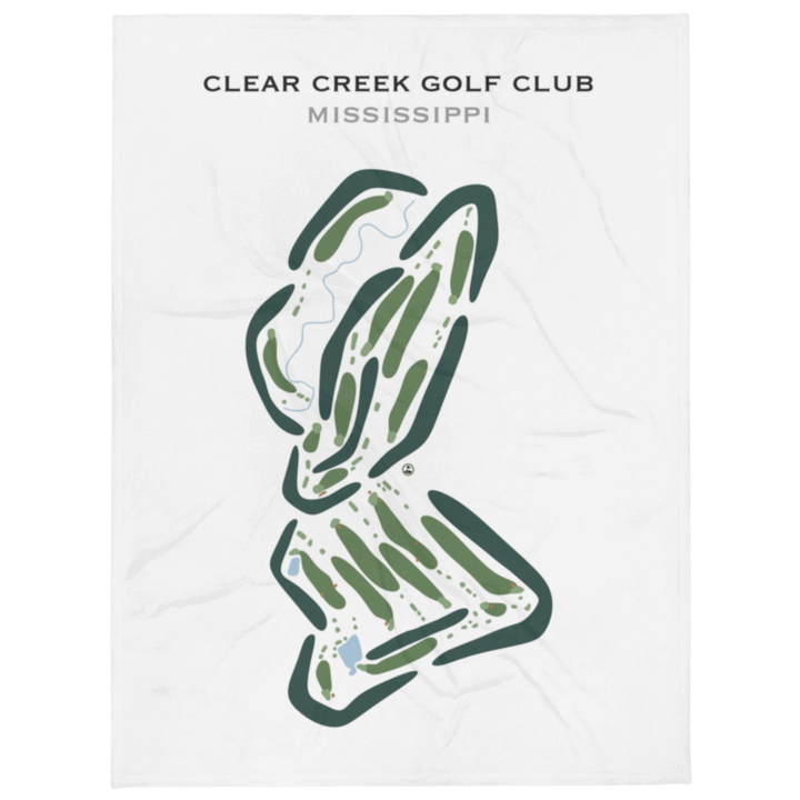 Clear Creek Golf Club, Mississippi - Printed Golf Courses