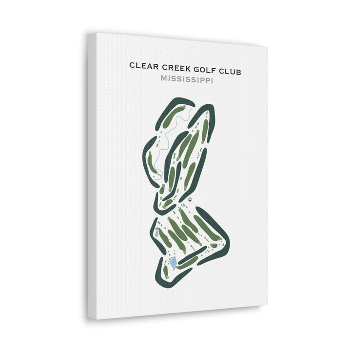 Clear Creek Golf Club, Mississippi - Printed Golf Courses