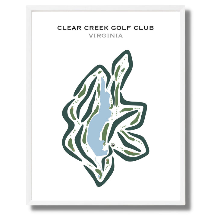 Clear Creek Golf Club, Virginia - Printed Golf Courses