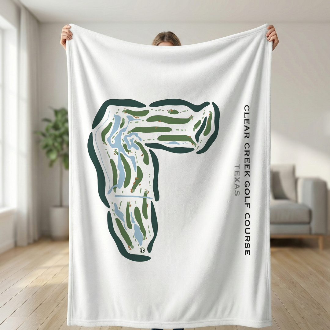 Clear Creek Golf Course, Texas - Printed Golf Courses