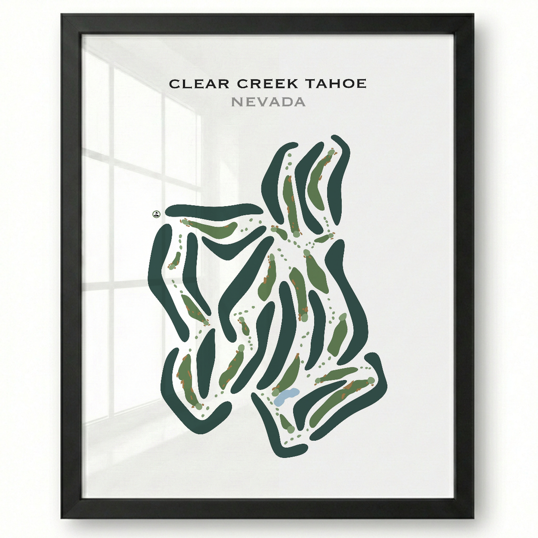 Clear Creek Tahoe, Nevada - Printed Golf Courses