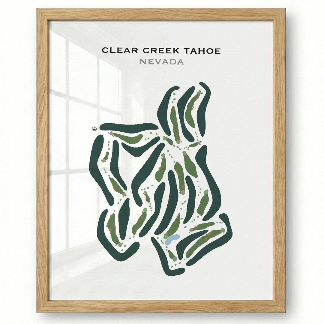 Clear Creek Tahoe, Nevada - Printed Golf Courses