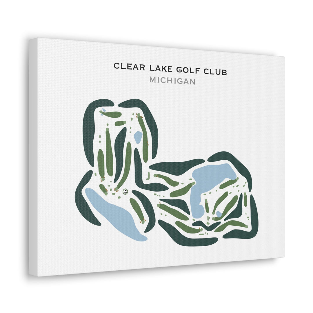 Clear Lake Golf Club, Michigan - Printed Golf Courses