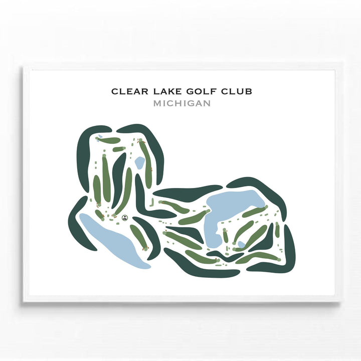 Clear Lake Golf Club, Michigan - Printed Golf Courses