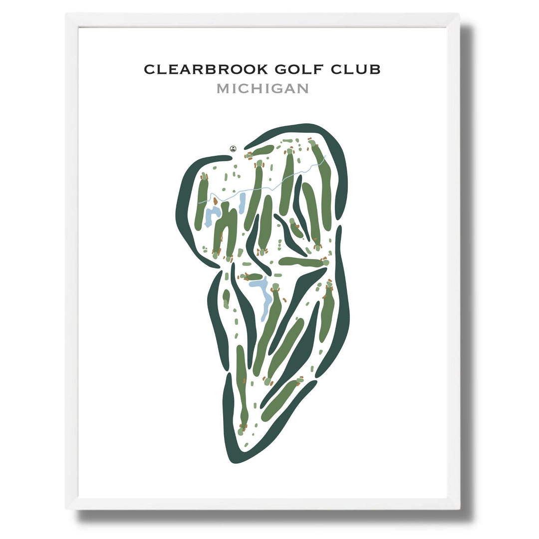 Clearbrook Golf Club, Michigan - Printed Golf Courses