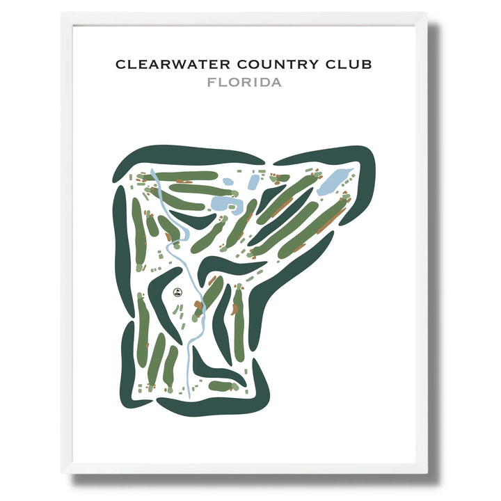Clearwater Country Club, Florida - Printed Golf Courses