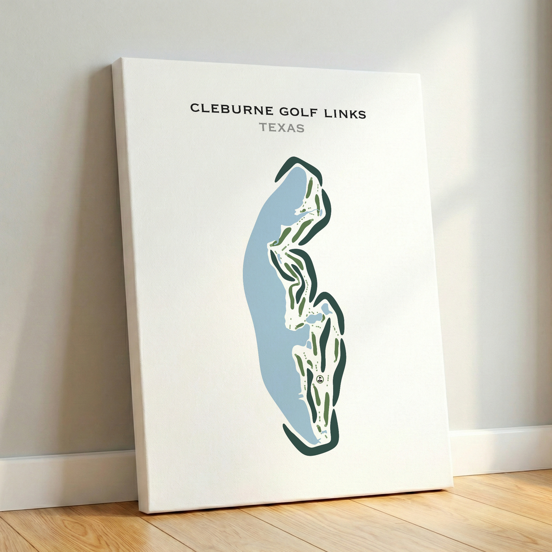 Cleburne Golf Links, Texas - Printed Golf Courses