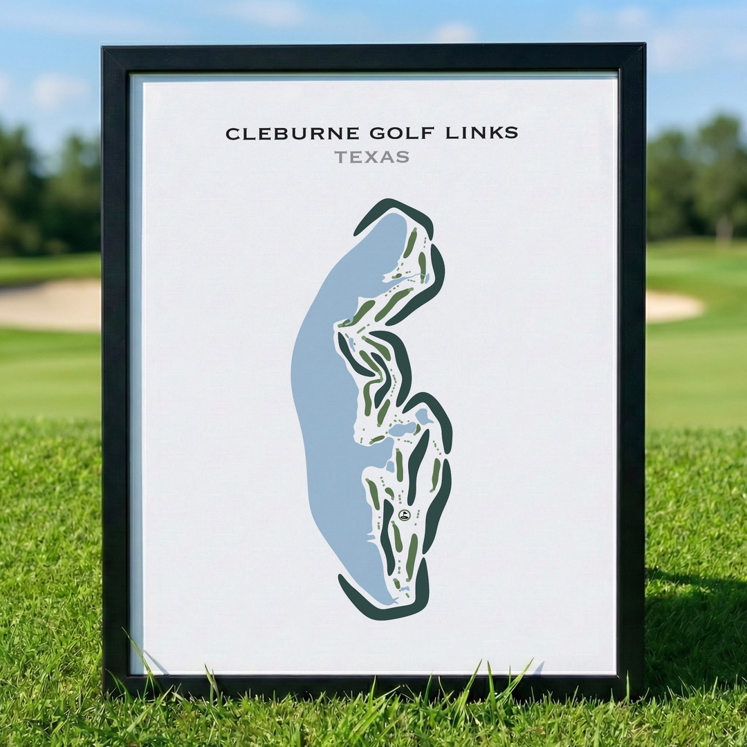 Cleburne Golf Links, Texas - Printed Golf Courses