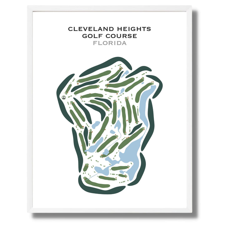 Cleveland Heights Golf Club, Florida - Printed Golf Courses