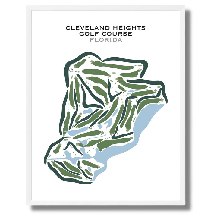 Cleveland Heights Golf Course, Florida - Printed Golf Courses