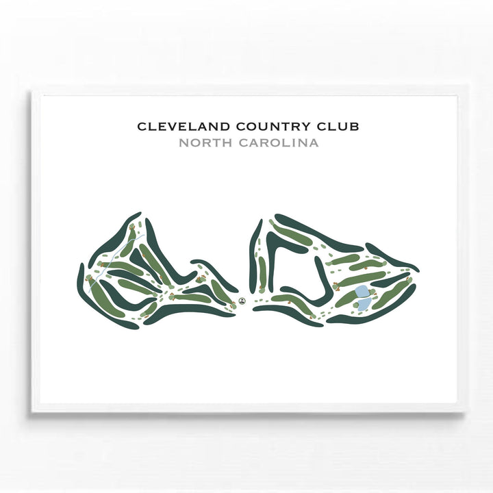 Cleveland Country Club, North Carolina - Printed Golf Course