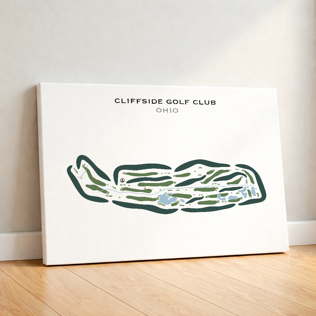 Cliffside Golf Club, Ohio - Printed Golf Courses
