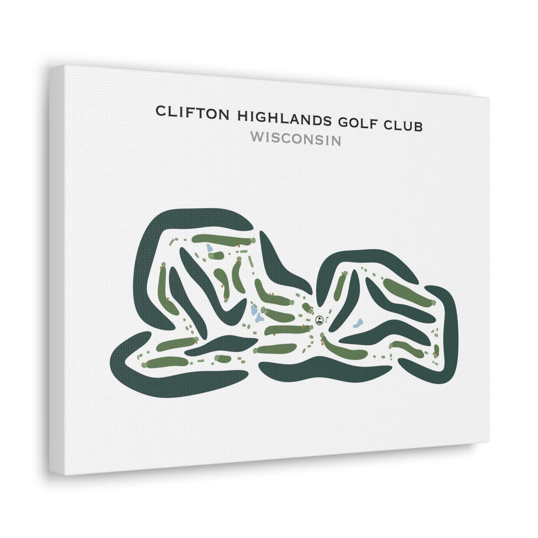 Clifton Highlands Golf Club, Wisconsin - Printed Golf Courses