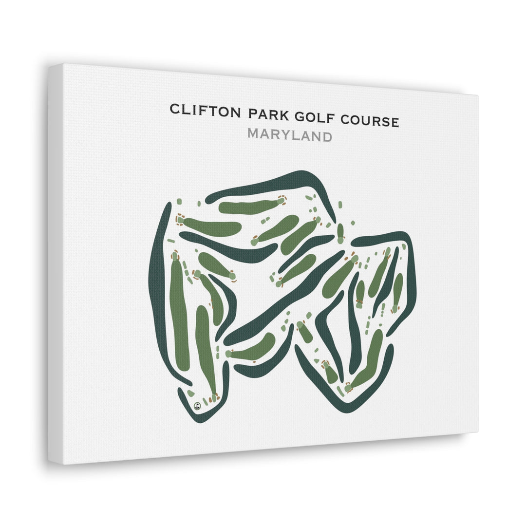 Clifton Park Golf Course, Maryland - Printed Golf Courses