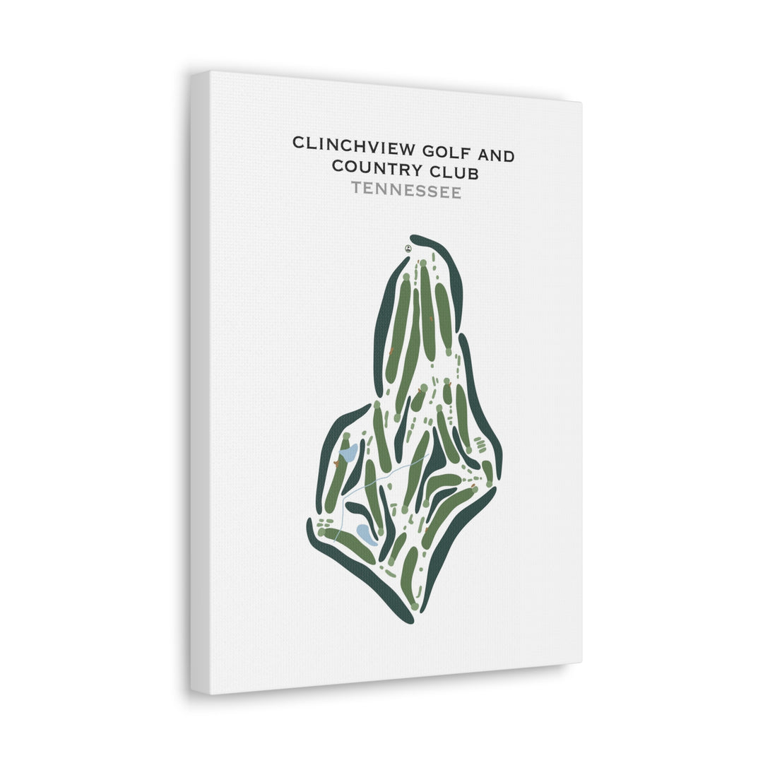 Clinchview Golf & Country Club, Tennessee - Printed Golf Courses