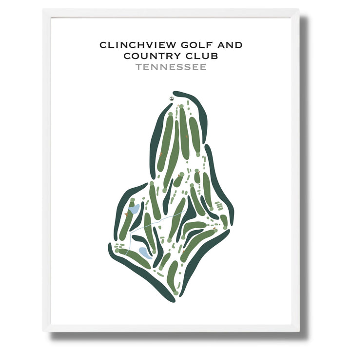 Clinchview Golf & Country Club, Tennessee - Printed Golf Courses