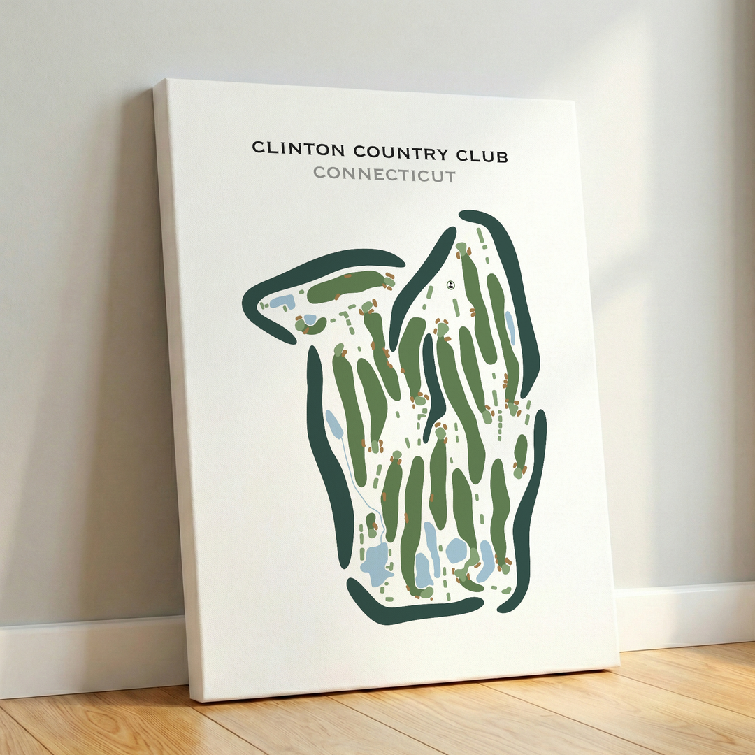 Clinton Country Club, Connecticut - Printed Golf Courses