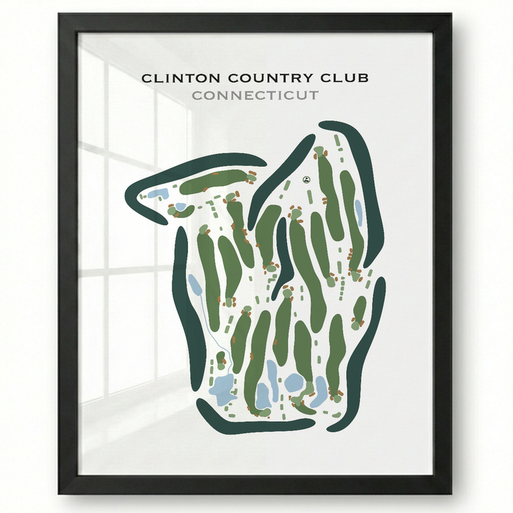 Clinton Country Club, Connecticut - Printed Golf Courses