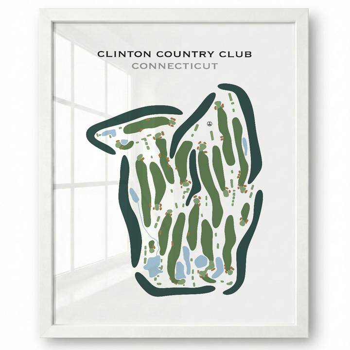 Clinton Country Club, Connecticut - Printed Golf Courses
